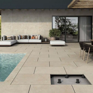 orcelain tiles for an external paving